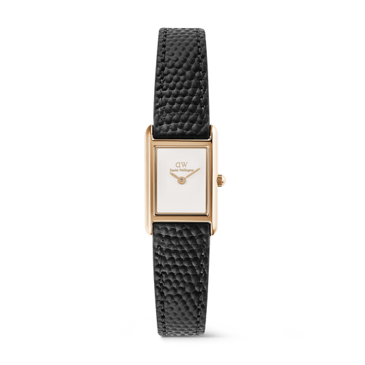 Daniel Wellington Bound Mini Black Lizard Rose Gold