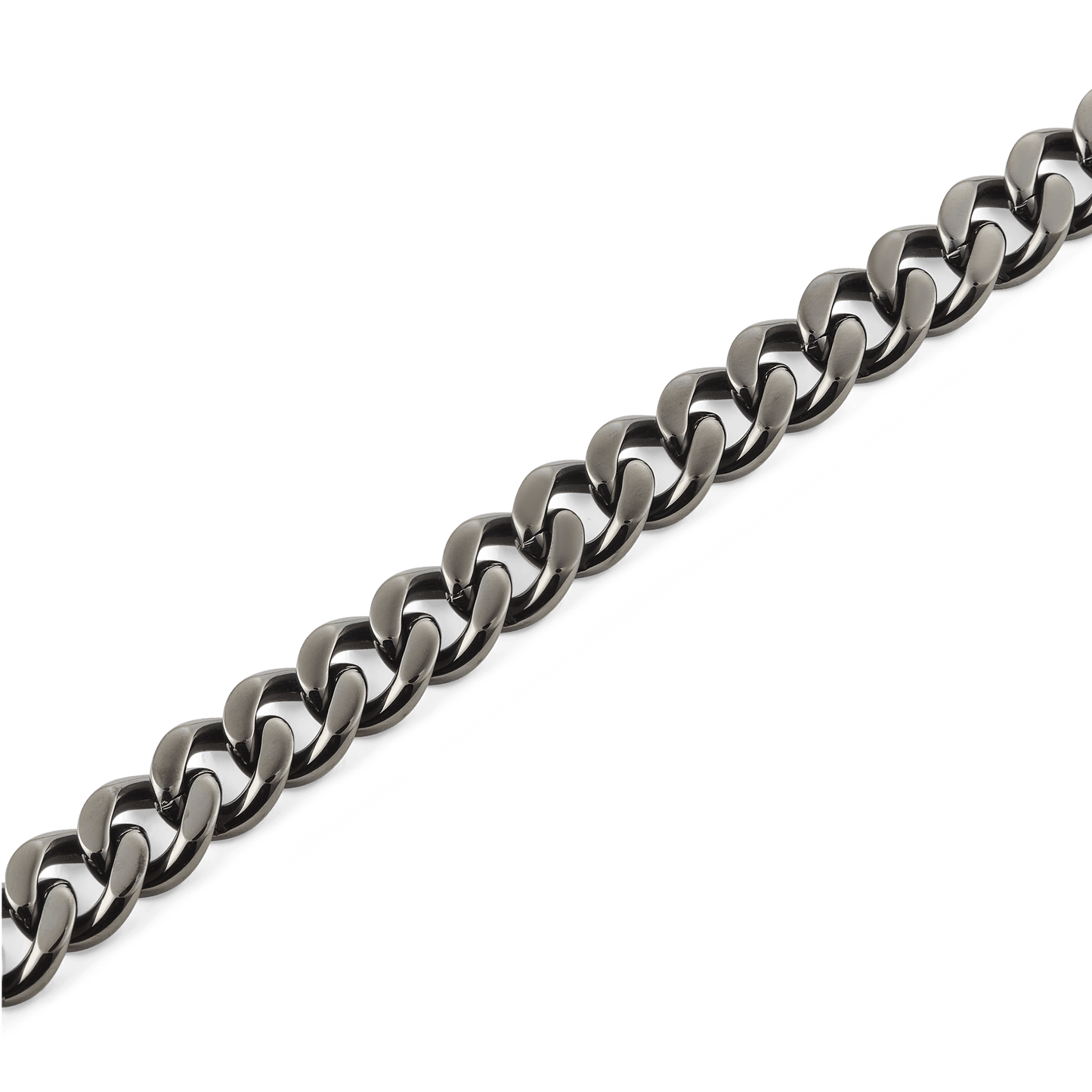 Daniel Wellington Ellipse Cuban Chain Necklace Graphite