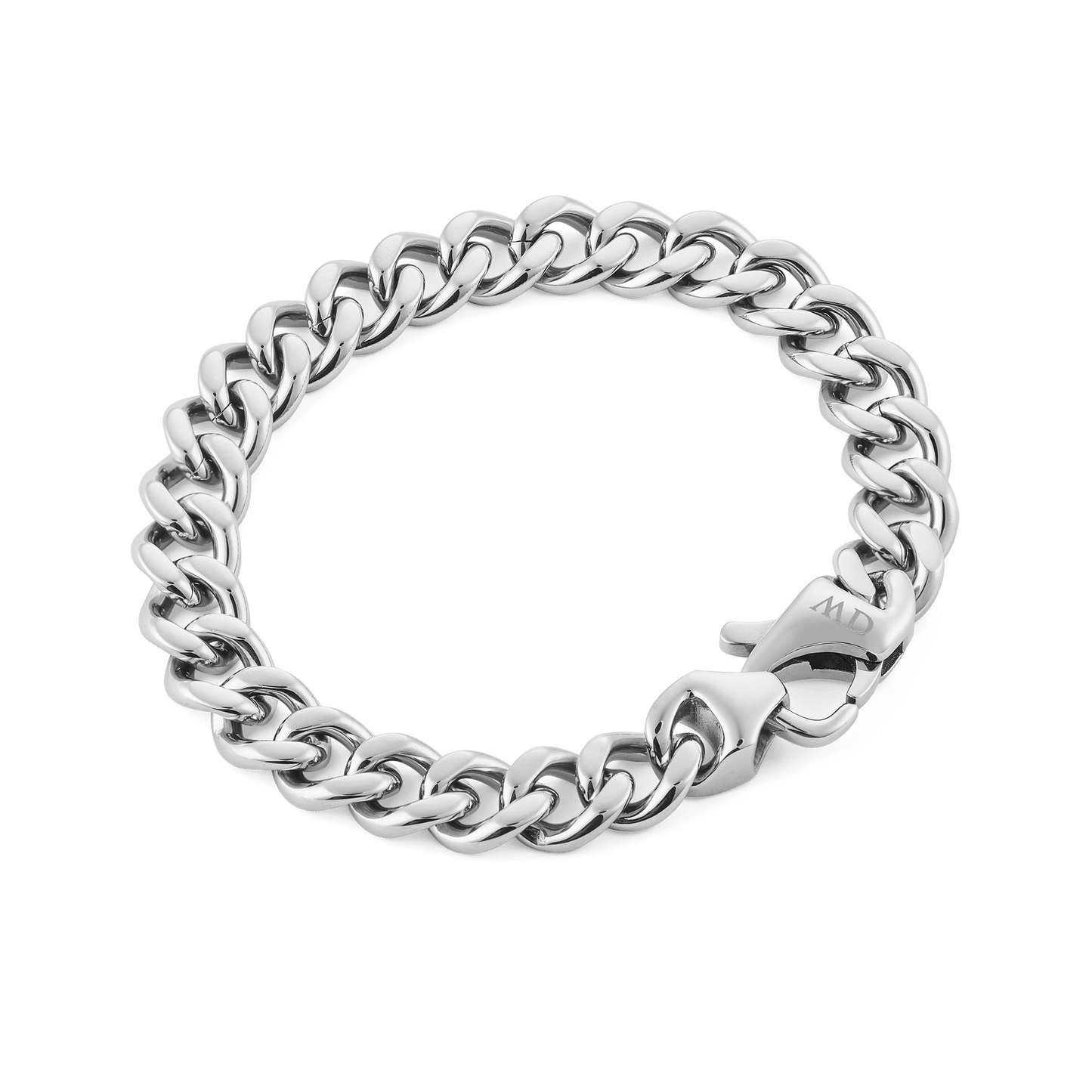 Daniel Wellington Ellipse Cuban Chain Bracelet Silver