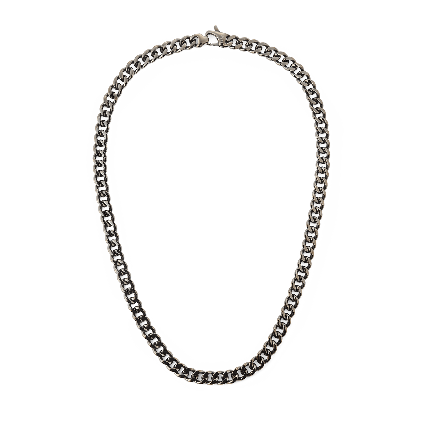 Daniel Wellington Ellipse Cuban Chain Necklace Graphite