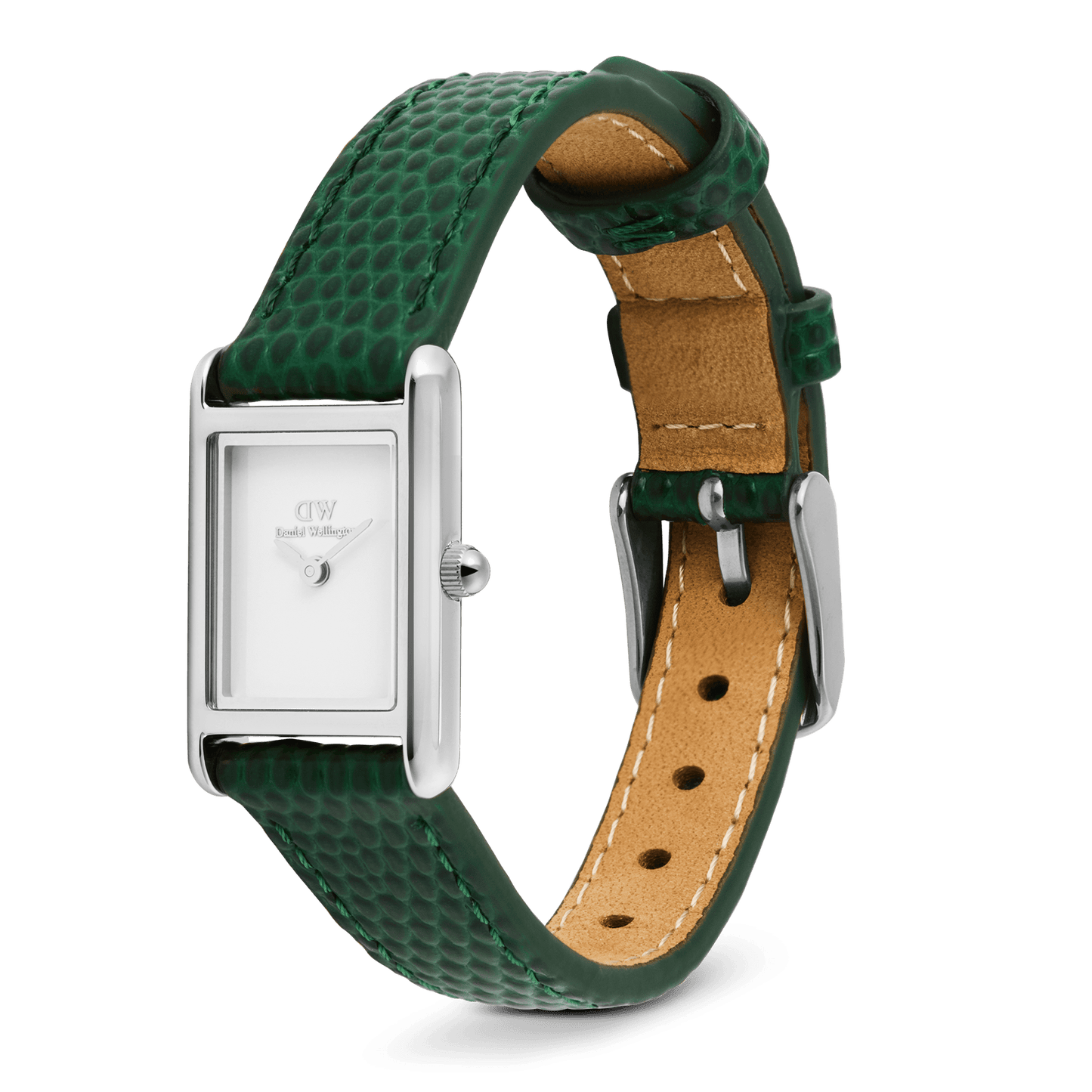 Daniel Wellington Bound Mini Green Lizard Silver
