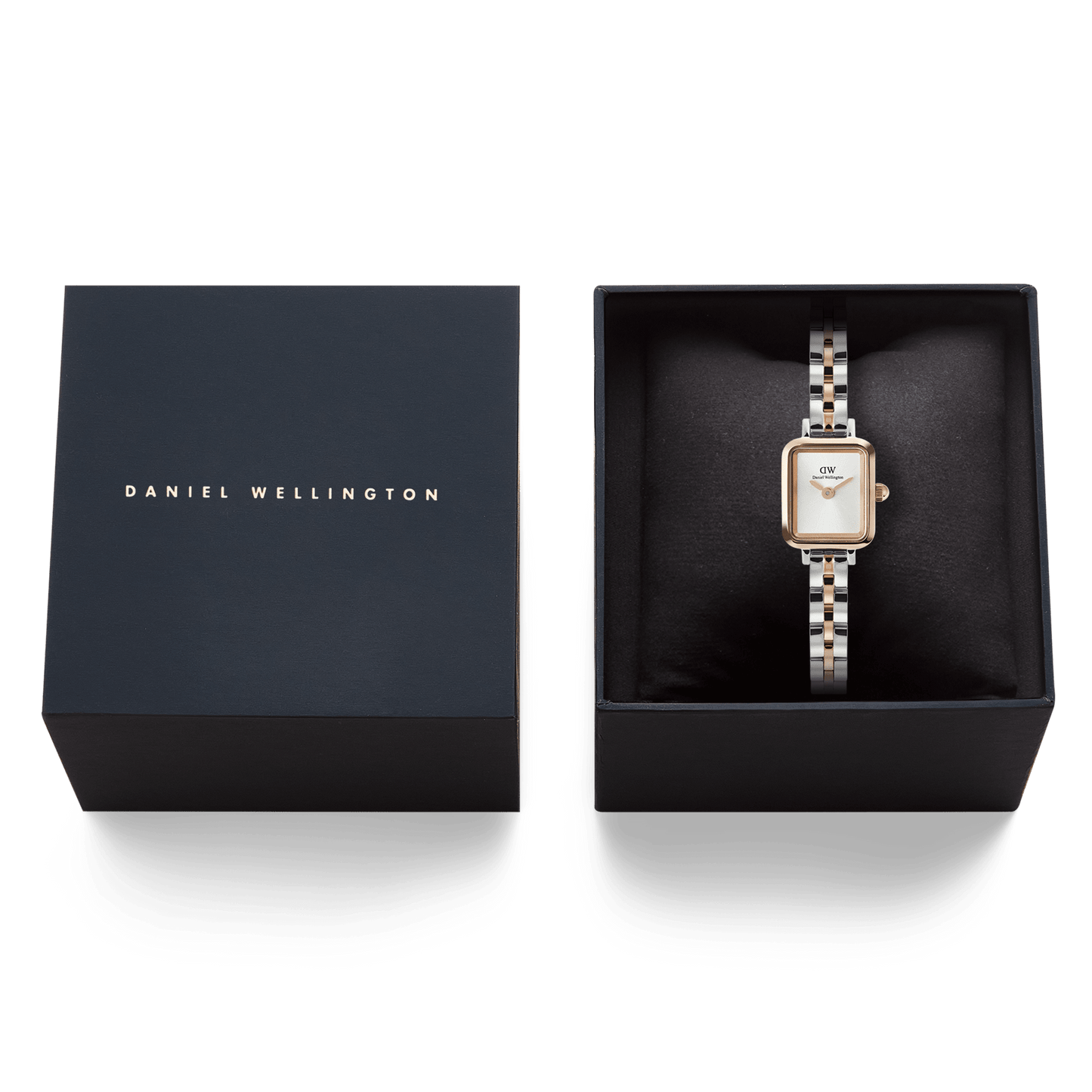 Daniel Wellington Quadro Mini Arch 3-Link Two Tone Rose Gold