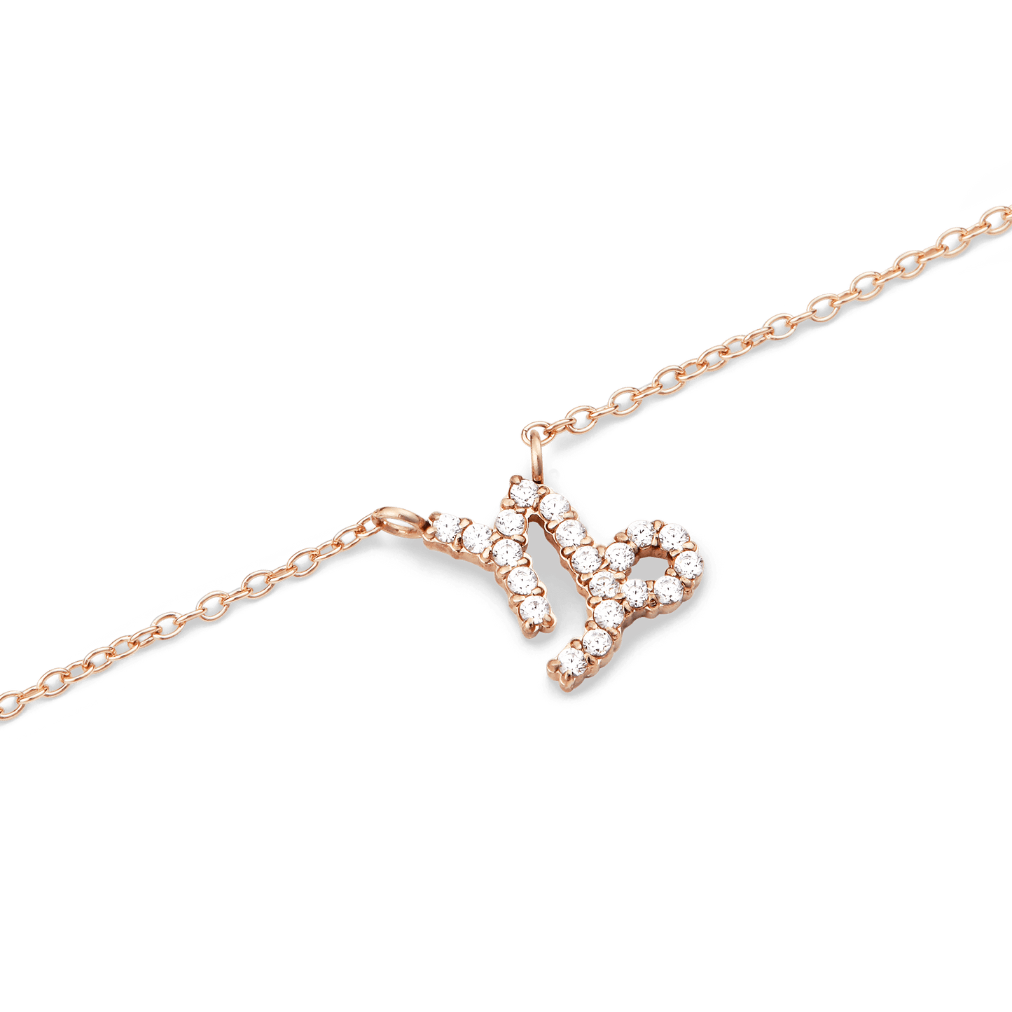 Daniel Wellington Zodiac Crystal Necklace Rose Gold