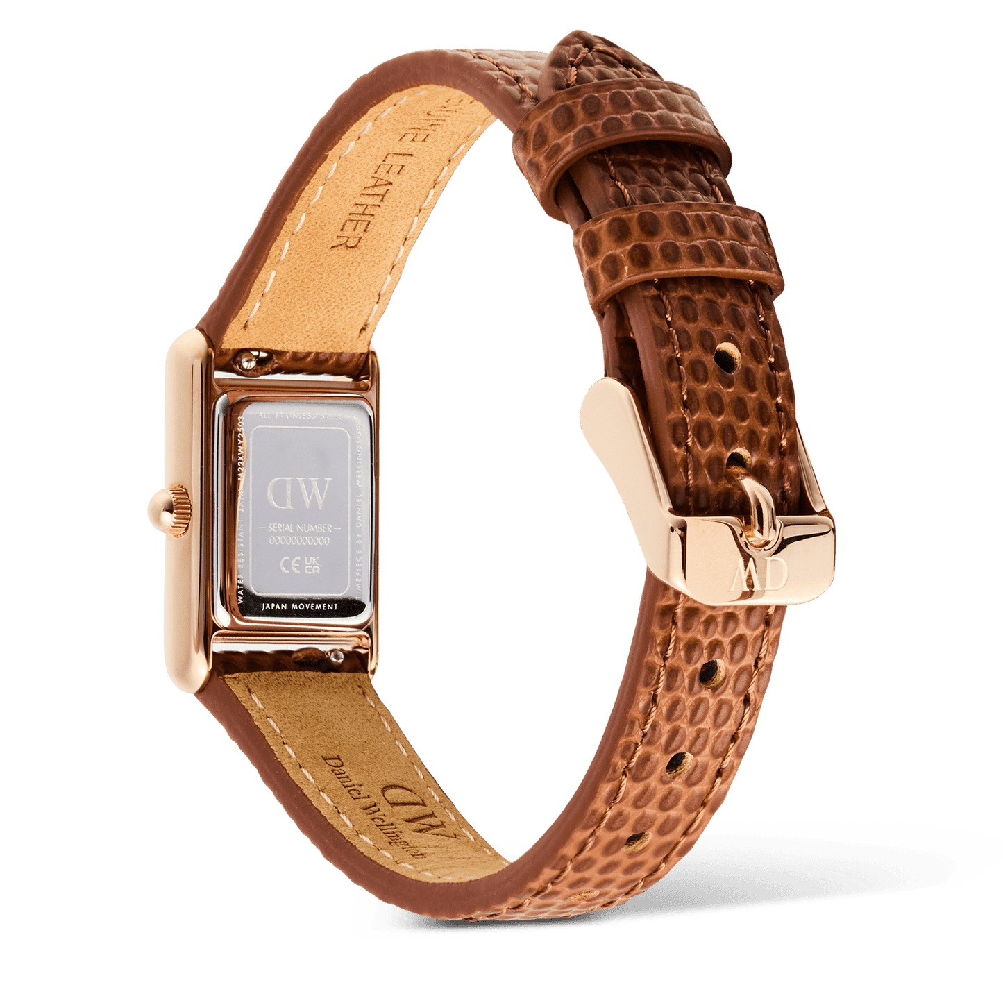 Daniel Wellington Bound Mini Light Brown Lizard Rose Gold