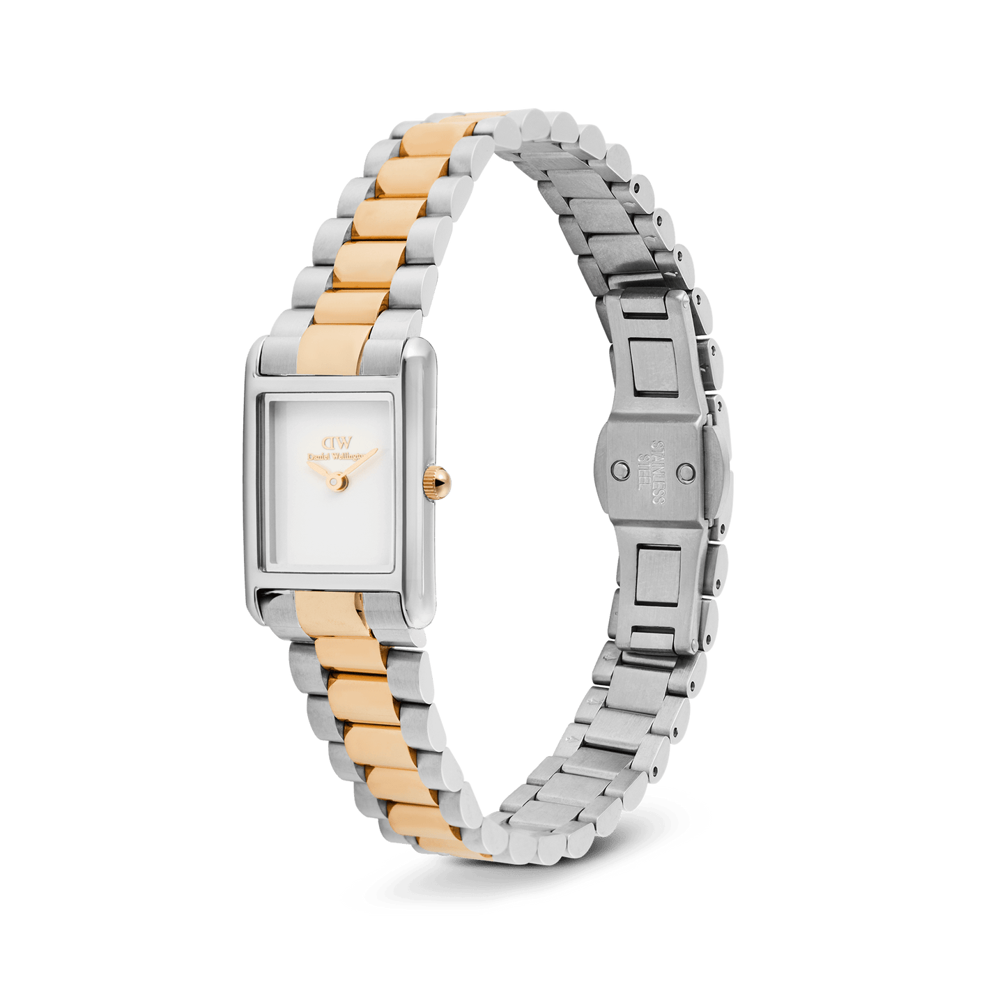Daniel Wellington Bound Mini 3-Link Two Tone Rose Gold