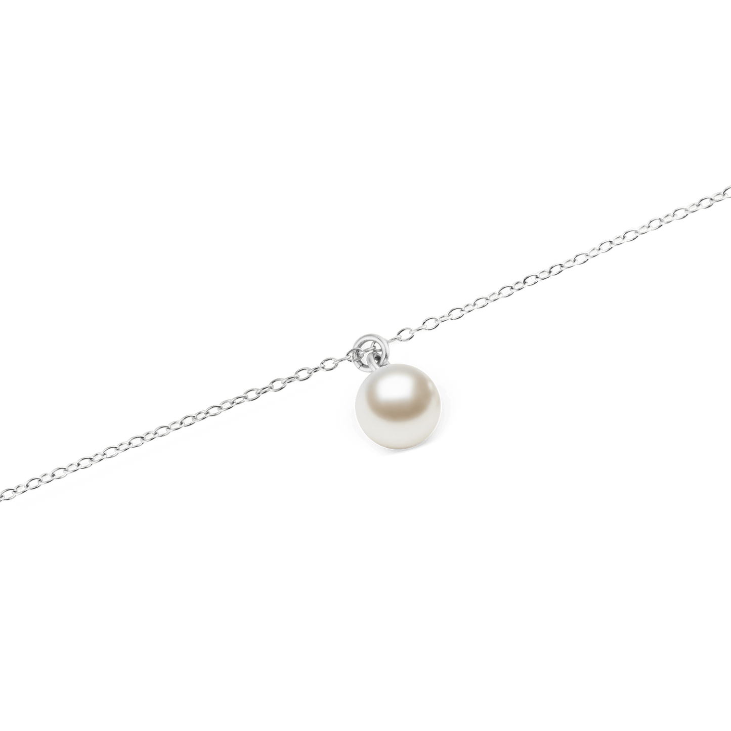 Daniel Wellington Pearl Necklace Silver