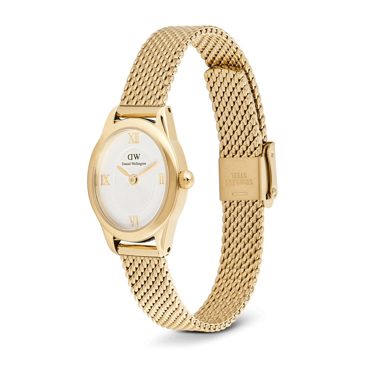 Daniel Wellington Ophelia Mini Mesh White Gold