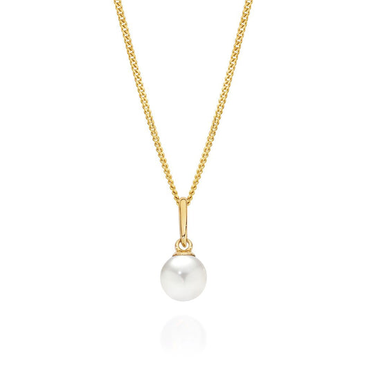 9ct gold freshwater pearl pendant