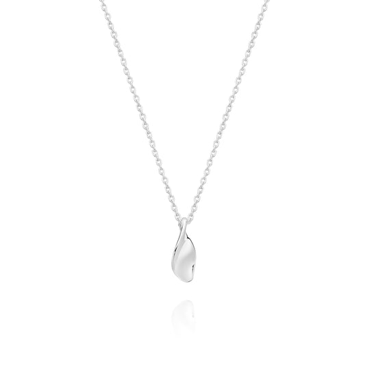 Silver Polished Twist Feature Necklet