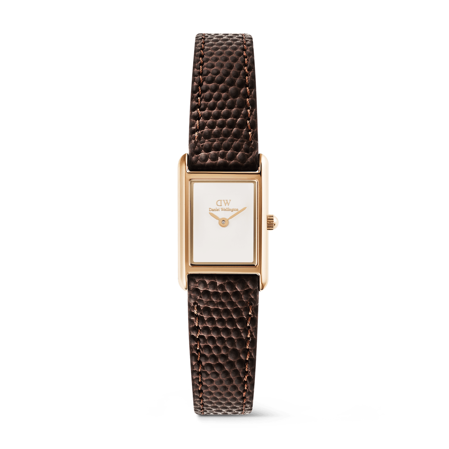 Daniel Wellington Bound Mini Dark Brown Lizard Rose Gold
