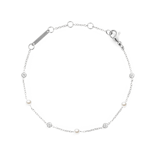 Daniel Wellington Pearl Bracelet Silver