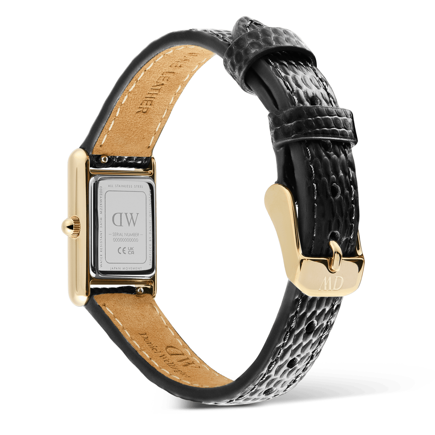 Daniel Wellington Bound Mini Black Lizard Gold