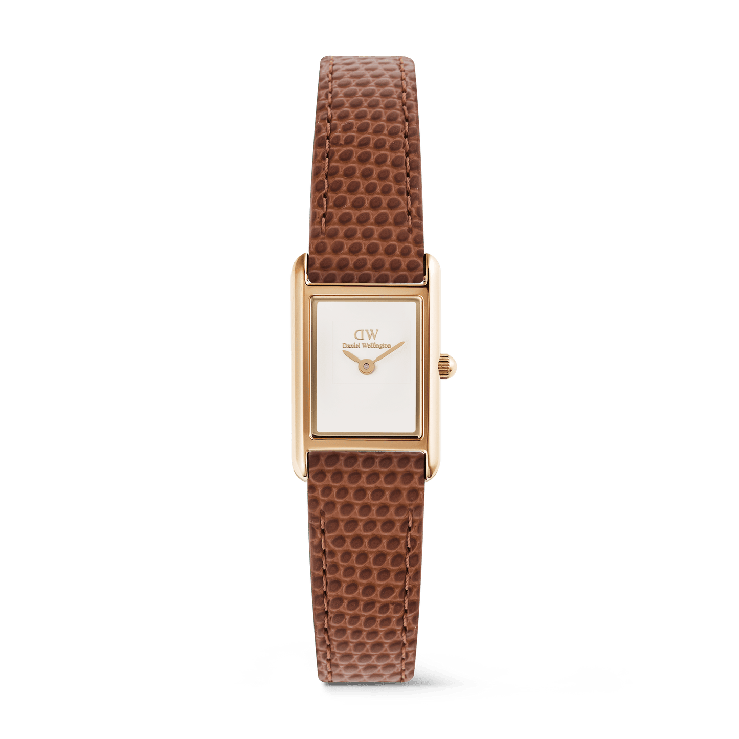 Daniel Wellington Bound Mini Light Brown Lizard Rose Gold