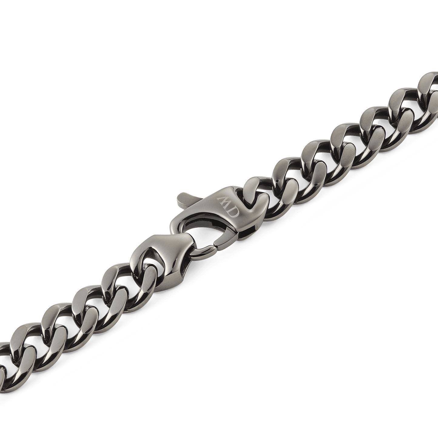 Daniel Wellington Ellipse Cuban Chain Necklace Graphite