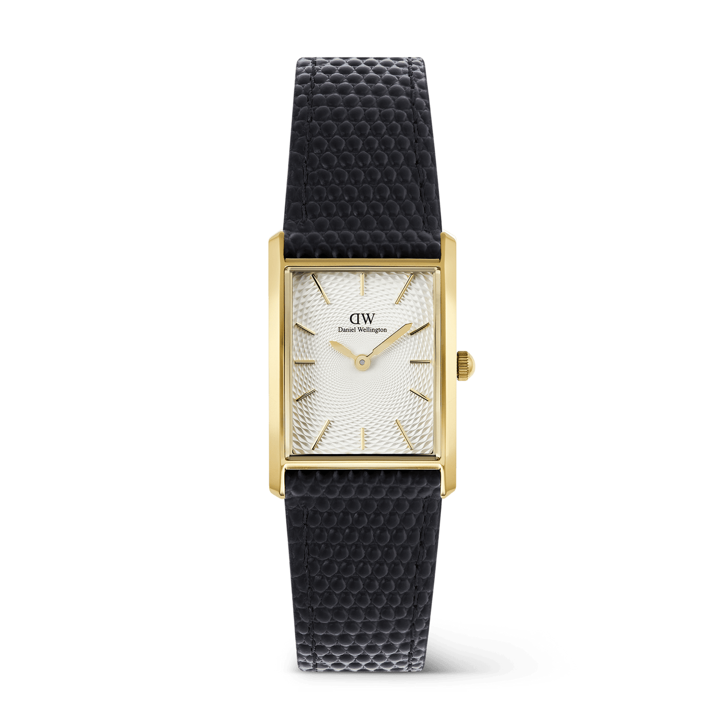 Daniel Wellington Bound Black Lizard Guilloché Gold