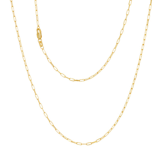 Paper Clip Chain 2mm Width, 50cm.