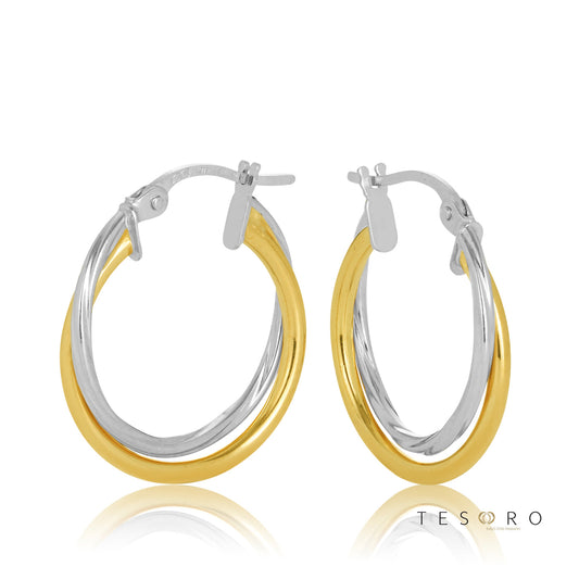 Forio 15mm Diameter Hoop Earrings