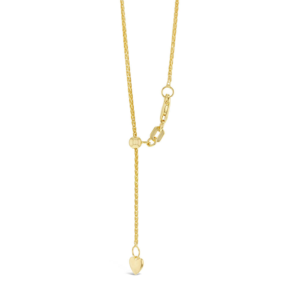 Wheat Chain with Slider in 9ct Gold