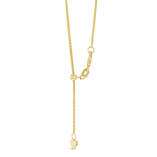 Wheat Chain with Slider in 9ct Gold