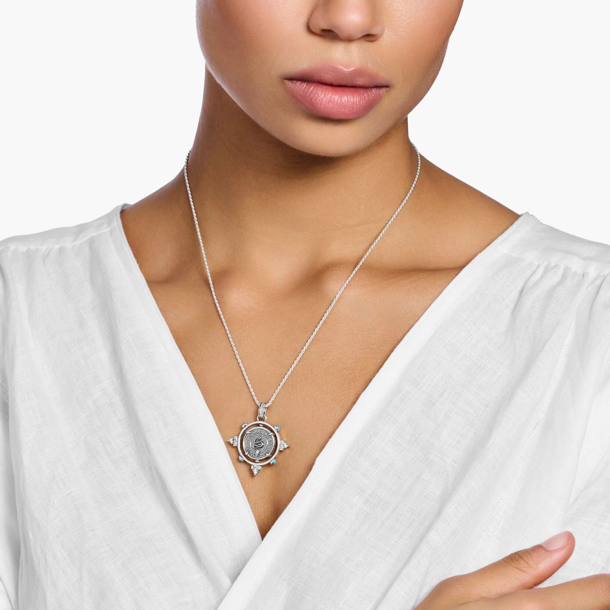 THOMAS SABO Rotating Coin Silver Pendant - Main Image