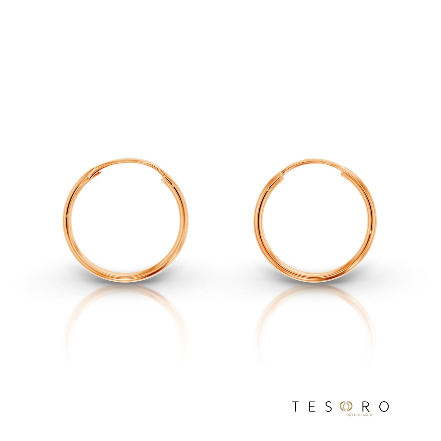 Marche 15mm Plain Sleeper Earrings