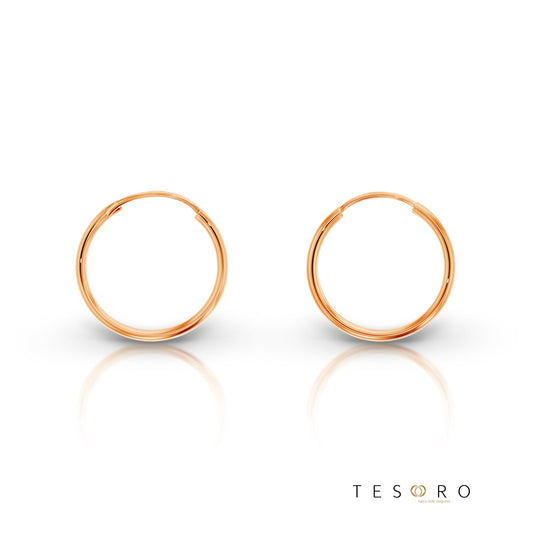 Marche 15mm Plain Sleeper Earrings