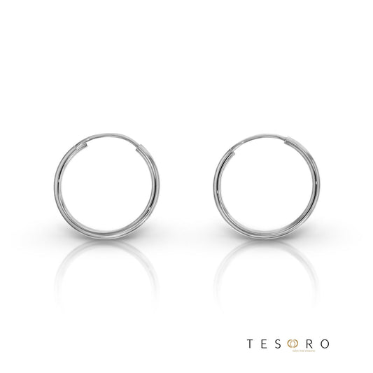 Marche 15mm Plain Sleeper Earrings
